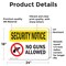 Signmission No Guns Allowed OSHA Security Notice Sign, Vinyl Decal, 24in W x 18in L, 2PK OS-2PACK-SN-D-1824-L-11614 - alternate 4